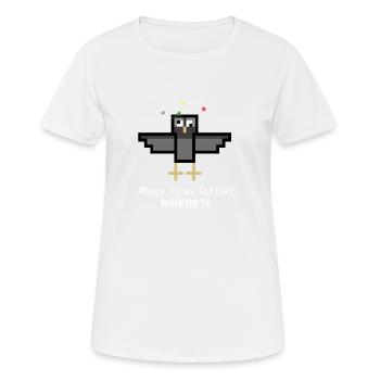 Tourterelle du café - T-shirt respirant Femme - blanc - Devant - AI Model Female 172 dark (172cm)
