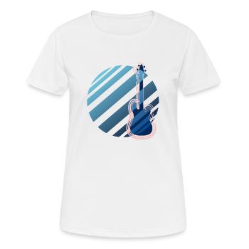Amour de la basse - T-shirt respirant Femme - blanc - Devant - AI Model Female 172 dark (172cm)
