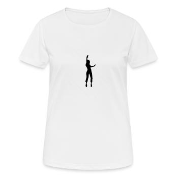 Dancing Dance Music - Frauen T-Shirt atmungsaktiv - Weiß - Vorne - AI Model Female 172 dark (172cm)