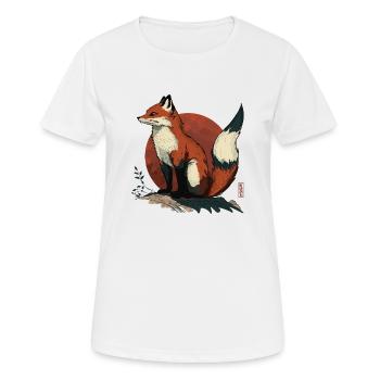Japanese Fox - Frauen T-Shirt atmungsaktiv - Weiß - Vorne - AI Model Female 172 dark (172cm)