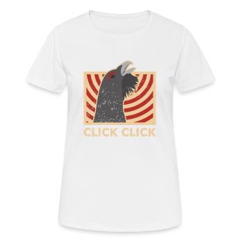 Grand tétras - T-shirt respirant Femme - blanc - Devant - AI Model Female 172 dark (172cm)