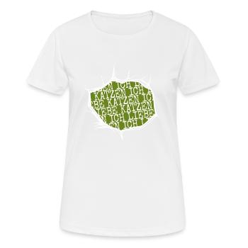 säugetier lieben weihnachten - Frauen T-Shirt atmungsaktiv - Weiß - Vorne - AI Model Female 172 dark (172cm)