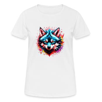 Wolf Tattoo - Women's Breathable T-Shirt - white - Front - AI Model Female 172 dark (172cm)
