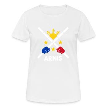Philippinen Filipino Flagge Stolz I Geschenk - Frauen T-Shirt atmungsaktiv - Weiß - Vorne - AI Model Female 172 dark (172cm)