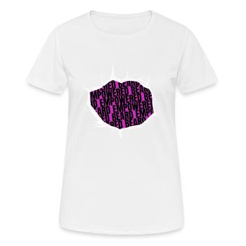 beard maintenance facial hair trends birthday - Women's Breathable T-Shirt - white - Front - AI Model Female 172 dark (172cm)