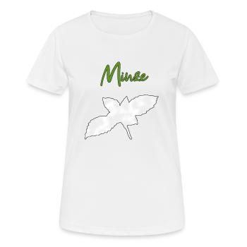 Menthe poivrée - T-shirt respirant Femme - blanc - Devant - AI Model Female 172 dark (172cm)