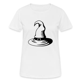 chapeau magique - T-shirt respirant Femme - blanc - Devant - AI Model Female 172 dark (172cm)
