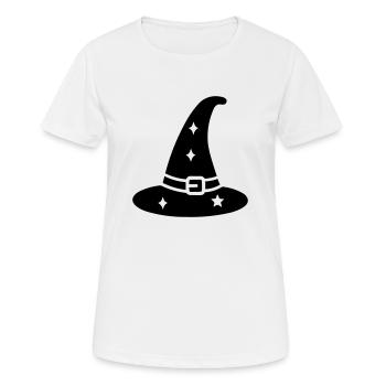 chapeau magique - T-shirt respirant Femme - blanc - Devant - AI Model Female 172 dark (172cm)