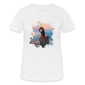 Summer evening - Women's Breathable T-Shirt - white - Front - AI Model Female 172 dark (172cm)