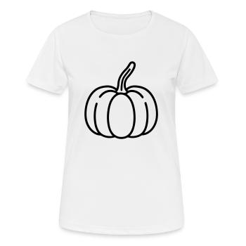 citrouille - T-shirt respirant Femme - blanc - Devant - AI Model Female 172 dark (172cm)