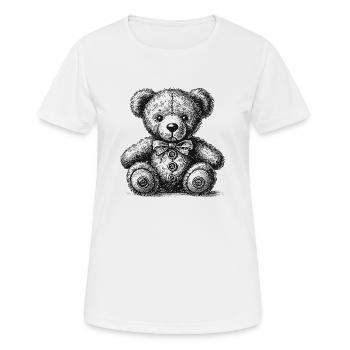 Teddy bear - Women's Breathable T-Shirt - white - Front - AI Model Female 172 dark (172cm)