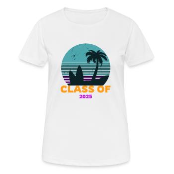 Klasse von 2025 blauer Himmel Sonnenuntergang - Frauen T-Shirt atmungsaktiv - Weiß - Vorne - AI Model Female 172 dark (172cm)