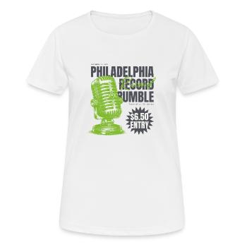Philadelphia Record Rumble - Musik - Music - Frauen T-Shirt atmungsaktiv - Weiß - Vorne - AI Model Female 172 dark (172cm)