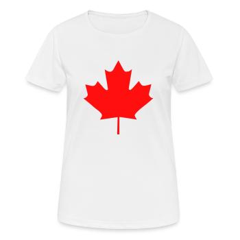 Ahornblatt Kanada - Frauen T-Shirt atmungsaktiv - Weiß - Vorne - AI Model Female 172 dark (172cm)