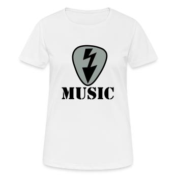gitarre - Frauen T-Shirt atmungsaktiv - Weiß - Vorne - AI Model Female 172 dark (172cm)