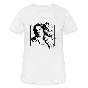 Venus - Frauen T-Shirt atmungsaktiv - Weiß - Vorne - AI Model Female 172 dark (172cm)