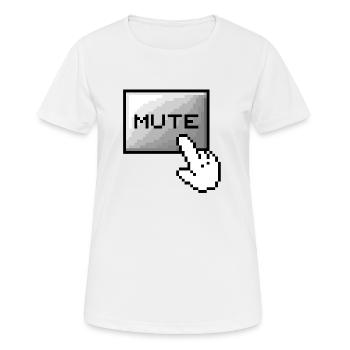 Classic Computer (Mute) - Frauen T-Shirt atmungsaktiv - Weiß - Vorne - AI Model Female 172 dark (172cm)