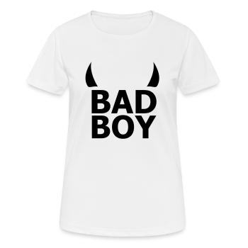 bad boy - Women's Breathable T-Shirt - white - Front - AI Model Female 172 dark (172cm)