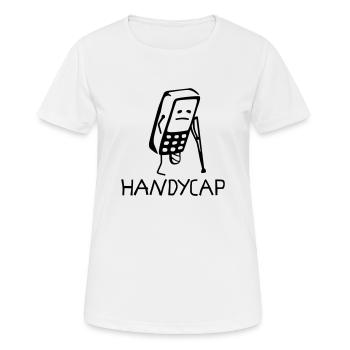 Handicap - T-shirt respirant Femme - blanc - Devant - AI Model Female 172 dark (172cm)