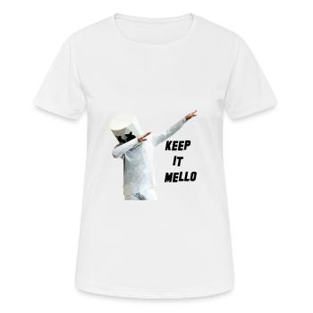 Gardez-Mello - T-shirt respirant Femme - blanc - Devant - AI Model Female 172 dark (172cm)