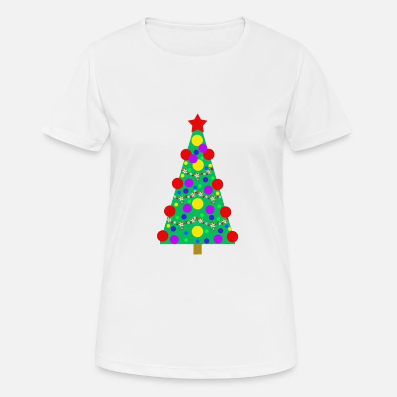Christmas tree - Women's Breathable T-Shirt - white