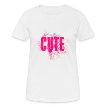 mignon - T-shirt respirant Femme - blanc - Devant - AI Model Female 172 dark (172cm)