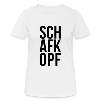 Tête de mouton têtes de mouton tête de mouton cadeau - T-shirt respirant Femme - blanc - Devant - AI Model Female 172 dark (172cm)