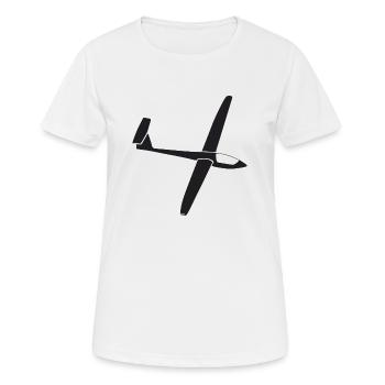 en mouvement - T-shirt respirant Femme - blanc - Devant - AI Model Female 172 dark (172cm)