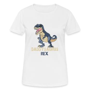 Daddysaurus Rex - Frauen T-Shirt atmungsaktiv - Weiß - Vorne - AI Model Female 172 dark (172cm)