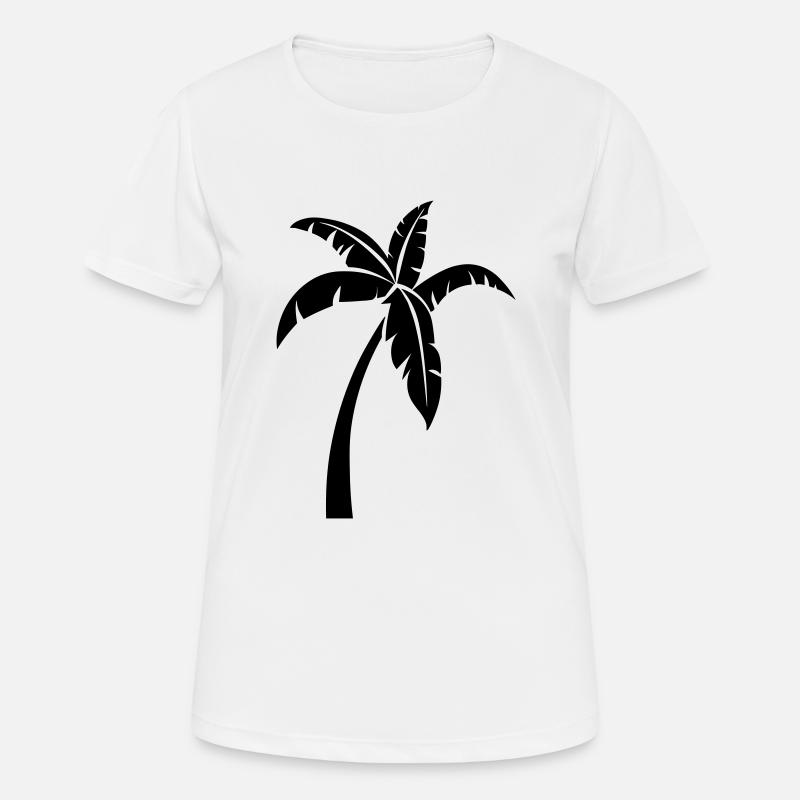 palm tree 1 - Women's Breathable T-Shirt - white