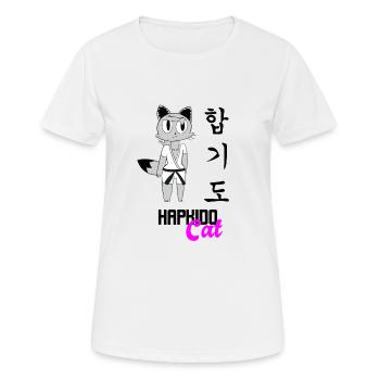 Hapkido Chat - T-shirt respirant Femme - blanc - Devant - AI Model Female 172 dark (172cm)