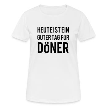 Döner - T-shirt respirant Femme - blanc - Devant - AI Model Female 172 dark (172cm)