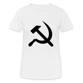 Hammer und Sichel - Frauen T-Shirt atmungsaktiv - Weiß - Vorne - AI Model Female 172 dark (172cm)