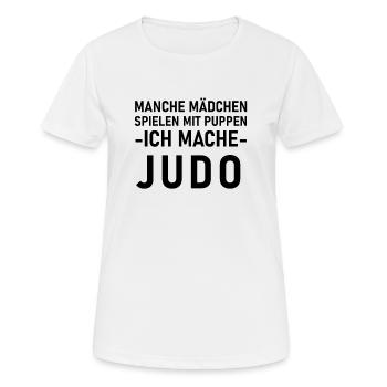 judo - T-shirt respirant Femme - blanc - Devant - AI Model Female 172 dark (172cm)