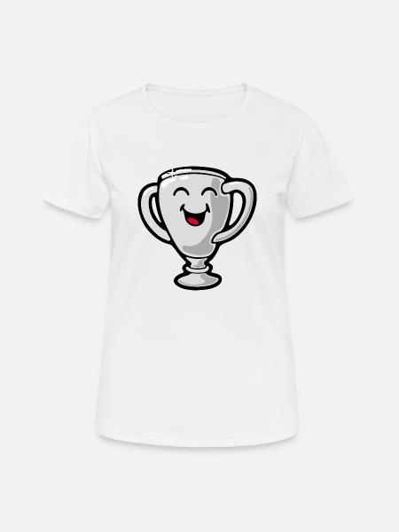 Smiley Trophy - Women's Breathable T-Shirt - white