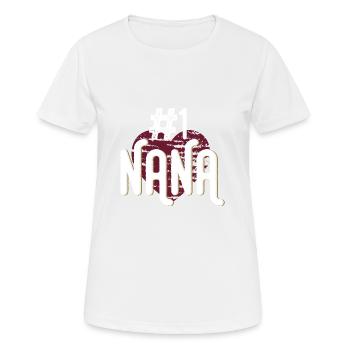Grandmother Nana # 1 - Women's Breathable T-Shirt - white - Front - AI Model Female 172 dark (172cm)
