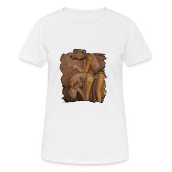 position 3 - T-shirt respirant Femme - blanc - Devant - AI Model Female 172 dark (172cm)
