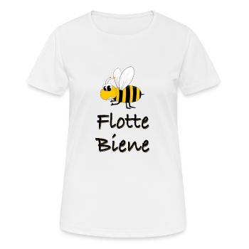 Flotte Biene Honigbiene - Frauen T-Shirt atmungsaktiv - Weiß - Vorne - AI Model Female 172 dark (172cm)