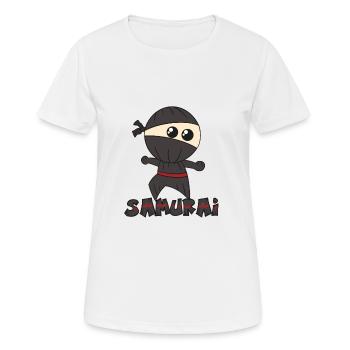 Samouraïs - T-shirt respirant Femme - blanc - Devant - AI Model Female 172 dark (172cm)