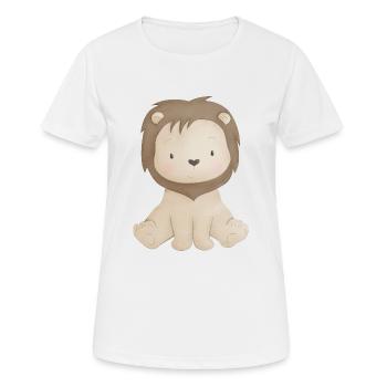 Baby Lion - Women's Breathable T-Shirt - white - Front - AI Model Female 172 dark (172cm)