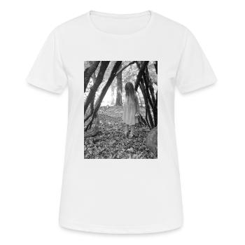 kind im wald u - Frauen T-Shirt atmungsaktiv - Weiß - Vorne - AI Model Female 172 dark (172cm)