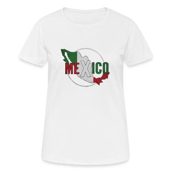 Mexiko - Frauen T-Shirt atmungsaktiv - Weiß - Vorne - AI Model Female 172 dark (172cm)