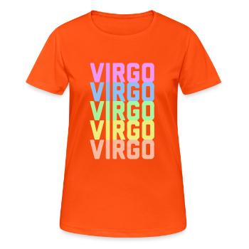 Virgo - Women's Breathable T-Shirt - neon orange - Front - AI Model Female 172 dark (172cm)