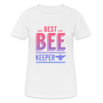 Best Bee Keeper - Women's Breathable T-Shirt - white - Front - AI Model Female 172 dark (172cm)