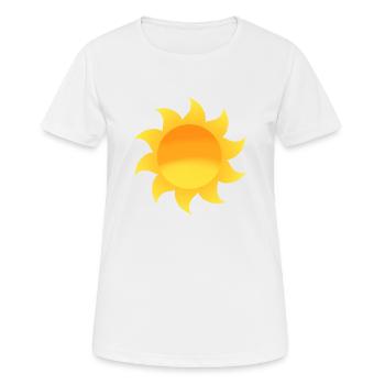 sun drawing - Women's Breathable T-Shirt - white - Front - AI Model Female 172 dark (172cm)