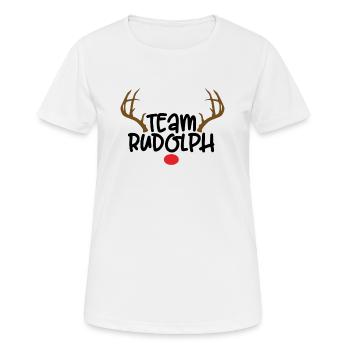 Équipe Rudolph - T-shirt respirant Femme - blanc - Devant - AI Model Female 172 dark (172cm)