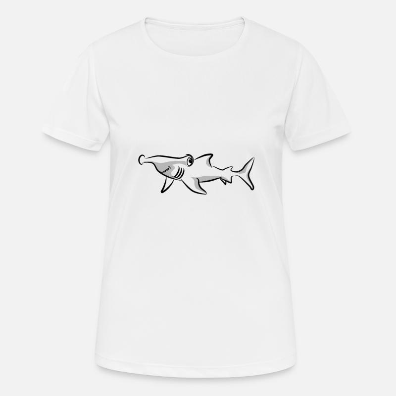 Hammerhead shark - Women's Breathable T-Shirt - white