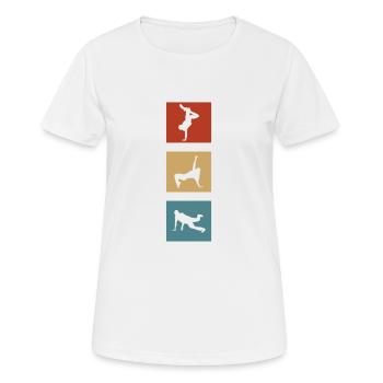 Breakdance retro bboy breaker - Women's Breathable T-Shirt - white - Front - AI Model Female 172 dark (172cm)