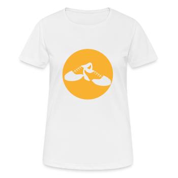 Stepptanz Retro steppen tanzen - Frauen T-Shirt atmungsaktiv - Weiß - Vorne - AI Model Female 172 dark (172cm)