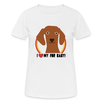 Dog lover - Women's Breathable T-Shirt - white - Front - AI Model Female 172 dark (172cm)